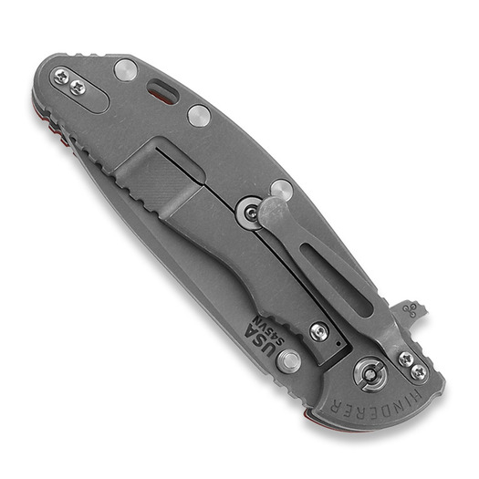 Hinderer 4.0 XM-24 Spanto Tri-Way Working Finish Red G10 vouwmes