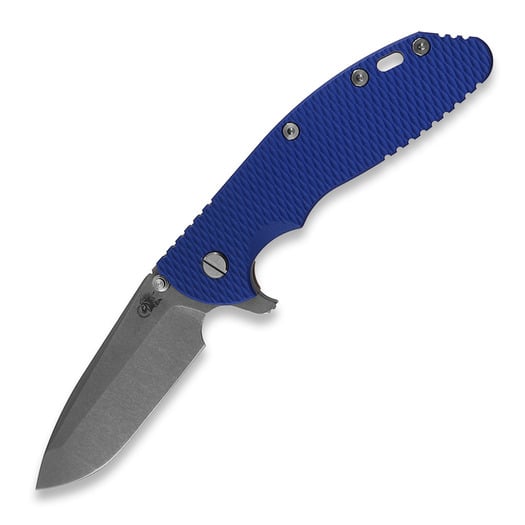 Hinderer 4.0 XM-24 Spanto Tri-Way Working Finish Blue G10 folding knife