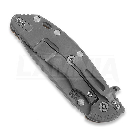 Couteau pliant Hinderer 4.0 XM-24 Spanto Tri-Way Working Finish Coyote G10