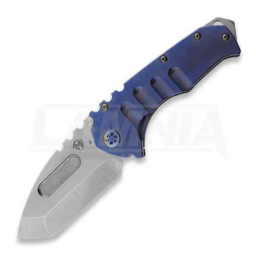 Medford Prae T סכין מתקפלת, S45VN Tumbled Tanto Blade, Blue