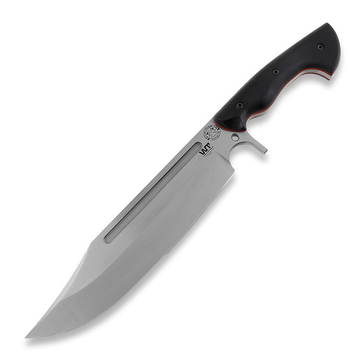 Work Tuff Gear Puzon Wilderness Bowie סכין, Black/Red Liner G10