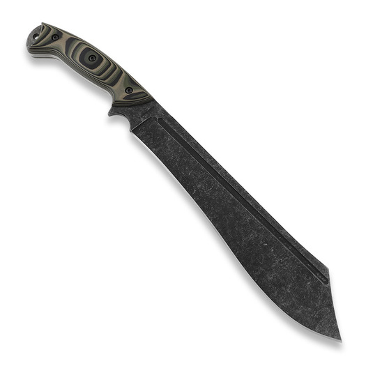 Нож Work Tuff Gear Warhammer, Blackwashed/Jungle Camo G10
