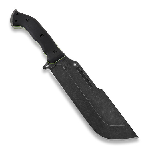 Work Tuff Gear Ares kniv, Non Choil Black/White&Neon Green Liner G10