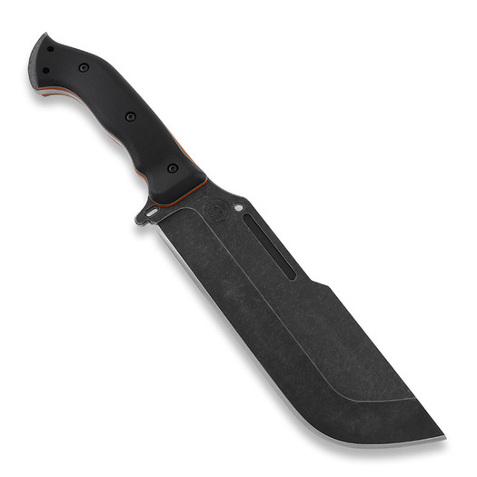 Work Tuff Gear Ares knife, Non Choil Black/Gray&Orange Liner G10