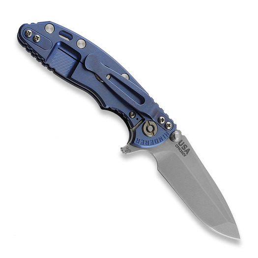 Hinderer 3.0 XM-18 Spanto Tri-Way Stonewash Blue Black G10 סכין מתקפלת