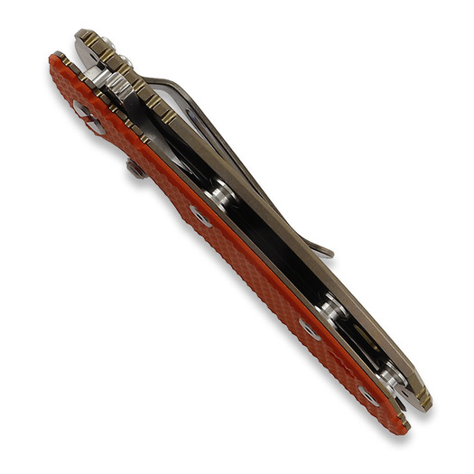 Skladací nôž Hinderer 3.0 XM-18 Spanto Tri-Way Stonewash Bronze Orange G10
