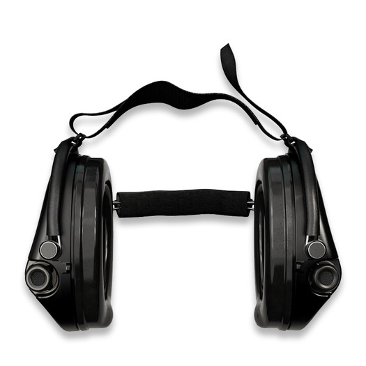 Sordin Supreme Mil AUX Neck earmuffs, black 76308-04-S