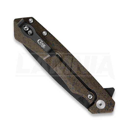 Case Cutlery Kinzua Dark Brown Speckle Cerakote Aluminum folding knife 64634