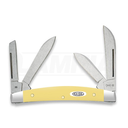 Case Cutlery Yellow Synthetic Smooth Small Congress pocket knife 81098