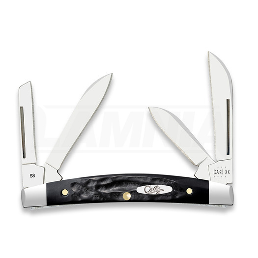 Case Cutlery Black Synthetic Rough Jig Small Congress pocket knife 18238