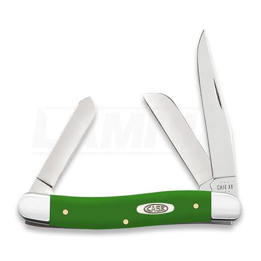 Pocket knife Case Cutlery Green Synthetic Smooth Medium Stockman 53392
