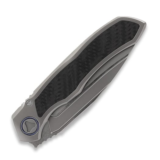 Складной нож Microtech Anax S/E Bead Blast, Blue Ti Pivot 190C-7CFITI