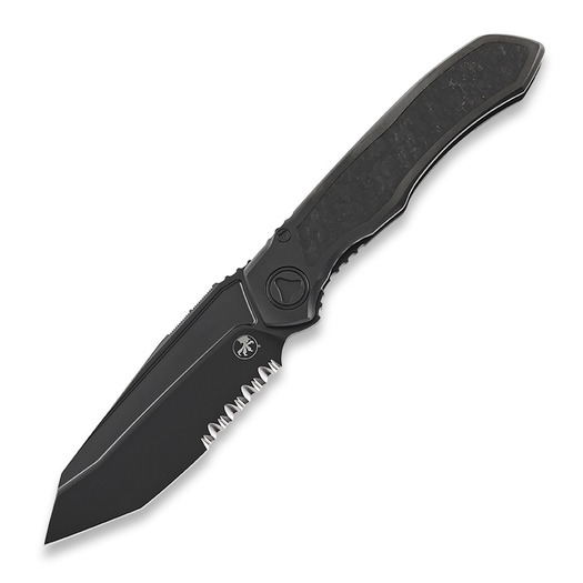 Microtech Anax T/E DLC folding knife, combo edge 191C-2DLCTCFITI
