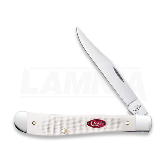 Pocket knife Case Cutlery White Synthetic Standard Jig Slimline Trapper 60194