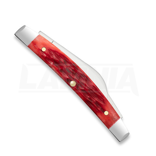 Case Cutlery Dark Red Bone Peach Seed Jig Small Congress pocket knife 31949