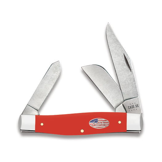 Case Cutlery American Workman Red Synthetic Large Stockman pocket knife 73929