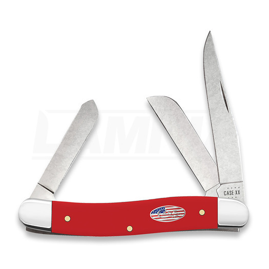 Pocket knife Case Cutlery American Workman Red Synthetic Smooth Medium Stockman 73931