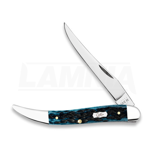 Case Cutlery PW Mediterranean Blue Bone Peach Seed Jig Medium Texas Toothpick pocket knife 51855