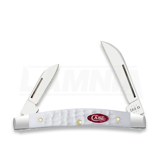Case Cutlery White Synthetic Standard Jig Small Congress pocket knife 60198