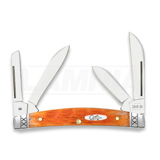 Pocket knife Case Cutlery Cayenne Bone Crandall Jig Small Congress 35808