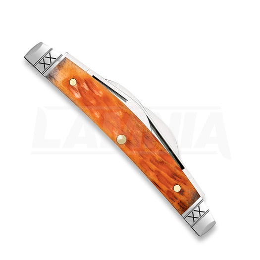 Pocket knife Case Cutlery Cayenne Bone Crandall Jig Small Congress 35808