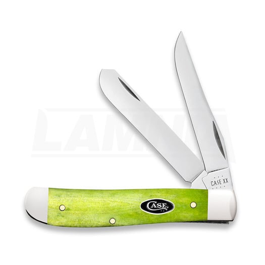 Case Cutlery Green Apple Bone Smooth Mini Trapper pocket knife 53034
