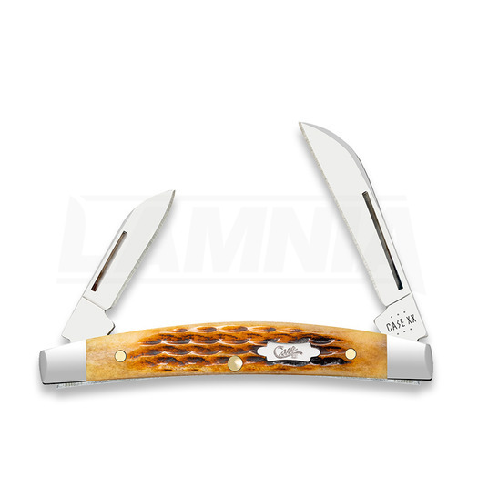 Case Cutlery Antique Bone Rogers Corn Cob Jig Small Congress pocket knife 52851