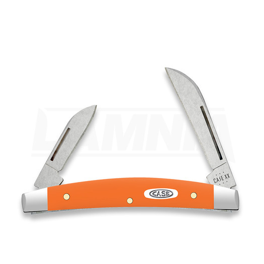 Case Cutlery Orange Synthetic Smooth Small Congress pocket knife 80516