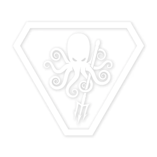 Prometheus Design Werx SPD Kraken ProCut Sticker - White