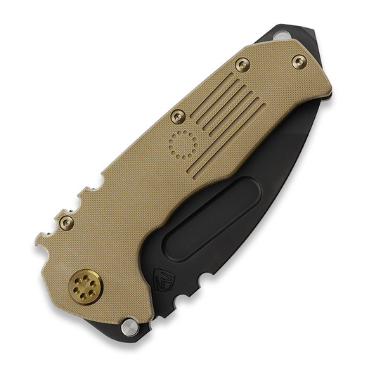 Briceag Medford Scout M/P, D2 PVD Tanto Blade, Coyote G10