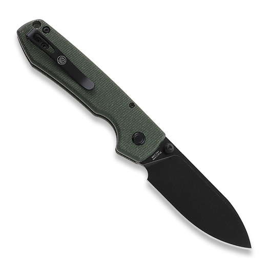 Nóż składany Vosteed Raccoon Button - Micarta Green - B/W Drop