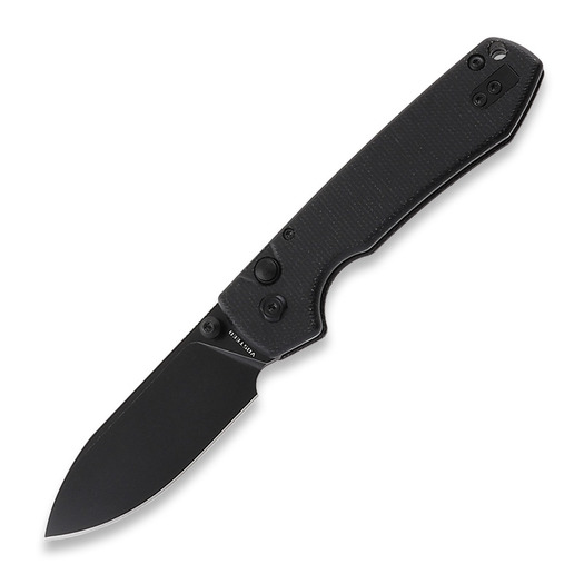 Πτυσσόμενο μαχαίρι Vosteed Raccoon Button - Micarta Black - B/W Drop