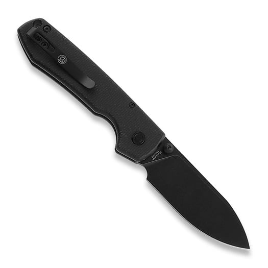 Nóż składany Vosteed Raccoon Button - Micarta Black - B/W Drop