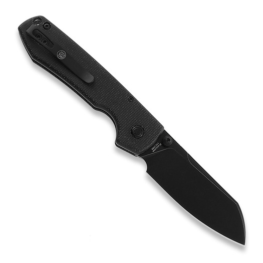 Nóż składany Vosteed Raccoon Button - Micarta Black - B/W Cleaver