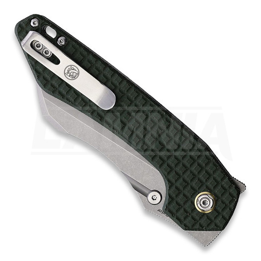Vosteed Gator Linerlock - Micarta Green - S/W Wharncliffe 折り畳みナイフ