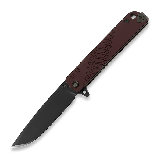 Medford M-48 סכין מתקפלת, S45VN PVD, אדום