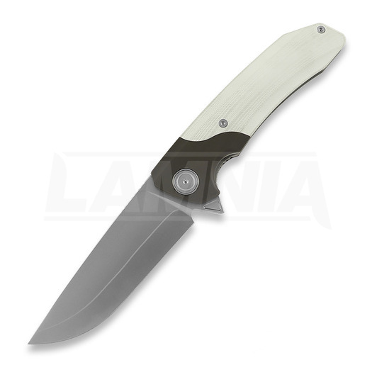 Maxace Goliath folding knife, White G10