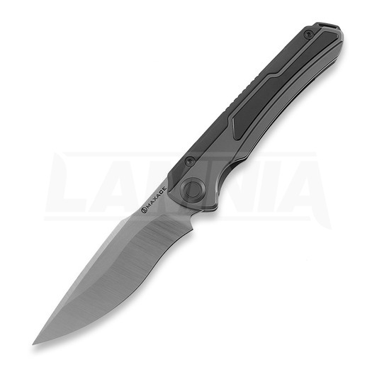 Maxace Kestrel סכין מתקפלת, TC4 Handle Big Spearhead Satin Blade