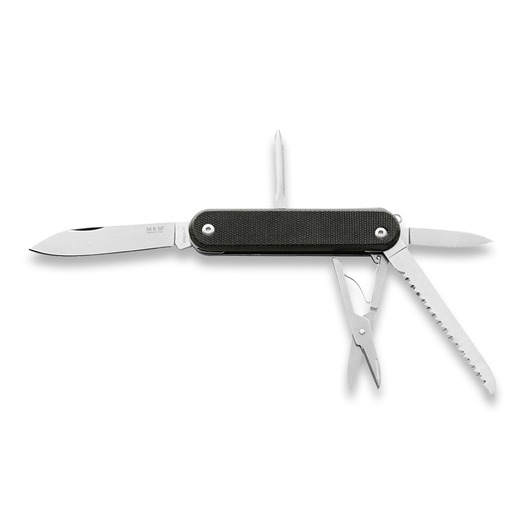 MKM Knives Malga 5 多功能工具, Black Canvas Micarta MKMP05MAG-BC
