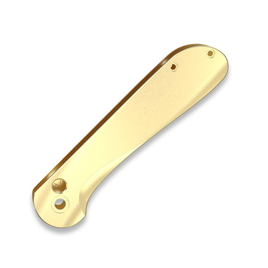 Flytanium Contoured Brass Scales for Civivi Elementum Button Lock - S/W