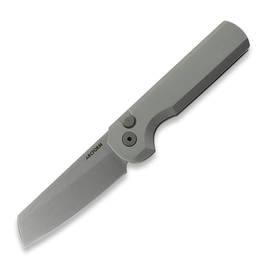 Arcform Slimfoot Auto - Gray Anodize / Stonewash folding knife