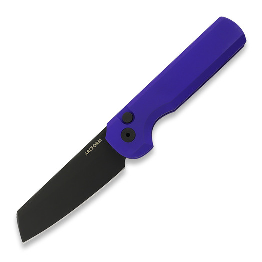 Arcform Slimfoot Auto - Purple Anodize / Black Coated 折り畳みナイフ