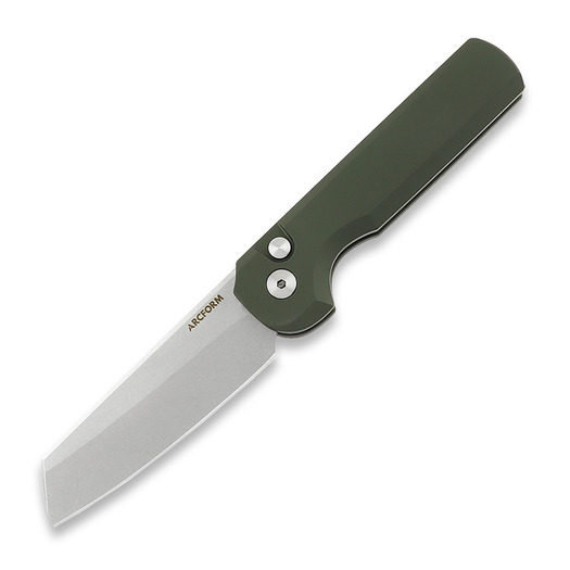 Arcform Slimfoot Auto - OD Green Anodize / Stonewash folding knife