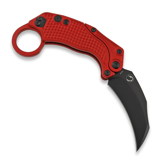 Couteau pliant Reate EXO-K Black PVD, rouge