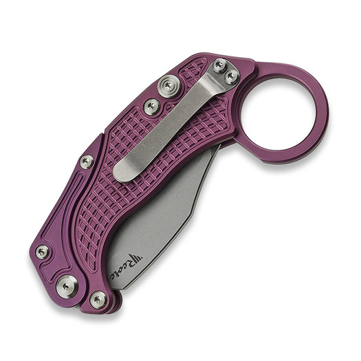 Reate EXO-K Stonewash 折叠刀, 紫色