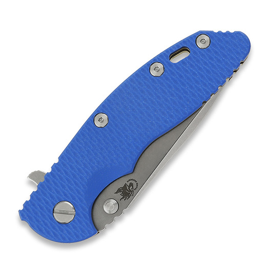 Hinderer 3.5 XM-18 Spanto Tri-Way Stonewash Bronze Taschenmesser, blau