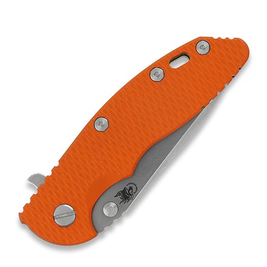 Πτυσσόμενο μαχαίρι Hinderer 3.5 XM-18 Spanto Tri-Way Stonewash, πορτοκαλί