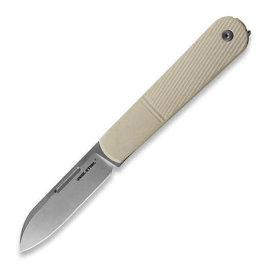 RealSteel Barlow RB-5 Drop Point, Ivory G-10 8021I