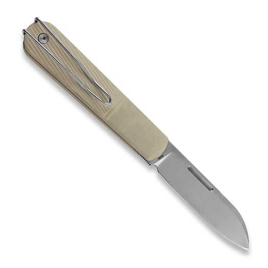 RealSteel Barlow RB-5 Drop Point, Ivory G-10 8021I