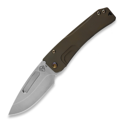 Medford Slim Midi. Tumbled DP folding knife, BB/Bronze Handles